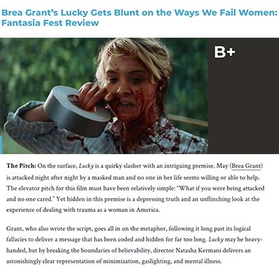 Brea Grant’s Lucky Gets Blunt on the Ways We Fail Women: Fantasia Fest Review